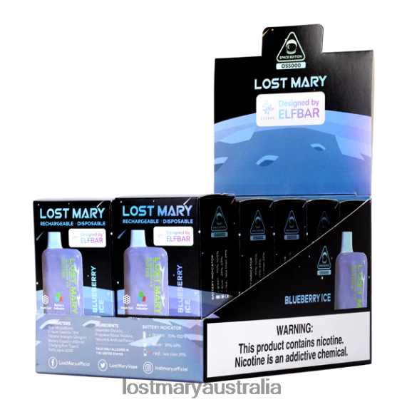 LOST MARY Australia - LOST MARY OS5000 Blueberry Ice B64XL16