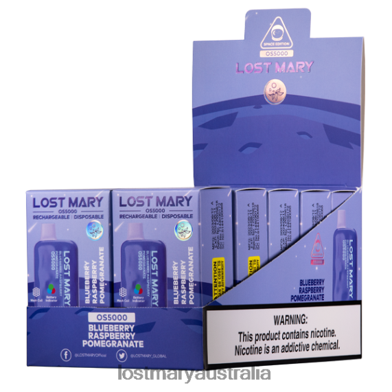 LOST MARY flavours - LOST MARY OS5000 Blueberry Raspberry Pomegranate B64XL83