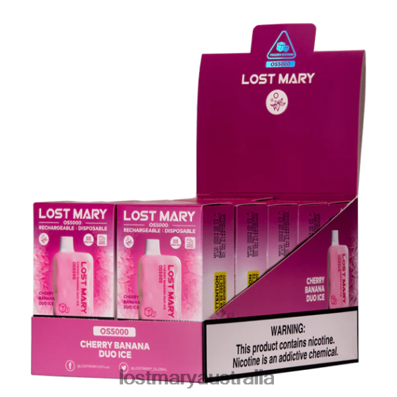 LOST MARY vape Australia - LOST MARY OS5000 Cherry Banana Duo Ice B64XL20