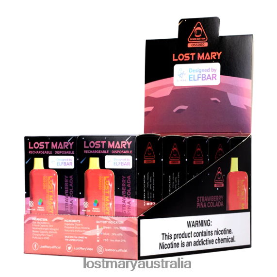LOST MARY vape Australia - LOST MARY OS5000 Strawberry Pina Colada B64XL70