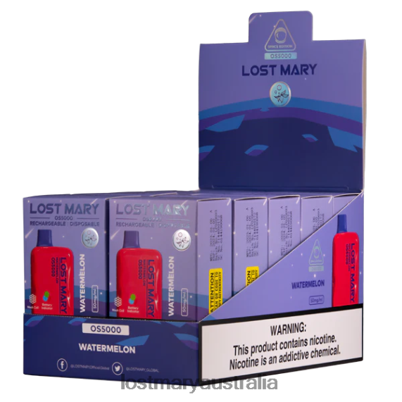 LOST MARY vape Australia - LOST MARY OS5000 Watermelon B64XL80