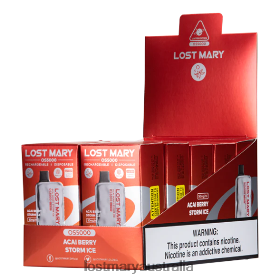 LOST MARY vape - LOST MARY OS5000 Luster Acai Berry Storm Ice B64XL1