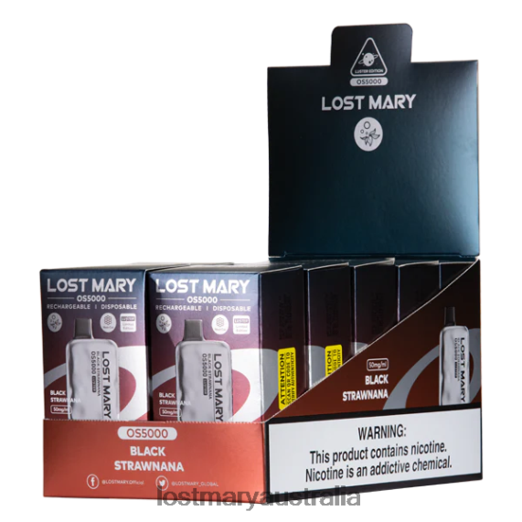 LOST MARY vape - LOST MARY OS5000 Luster Black Strawnana B64XL11