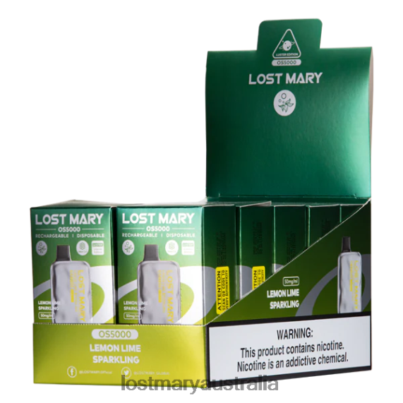 LOST MARY vape - LOST MARY OS5000 Luster Lemon Lime Sparkling B64XL41