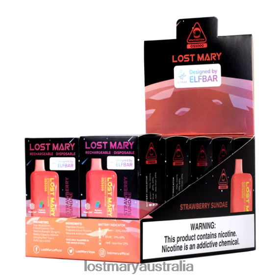 LOST MARY vape - LOST MARY OS5000 Strawberry Sundae B64XL71