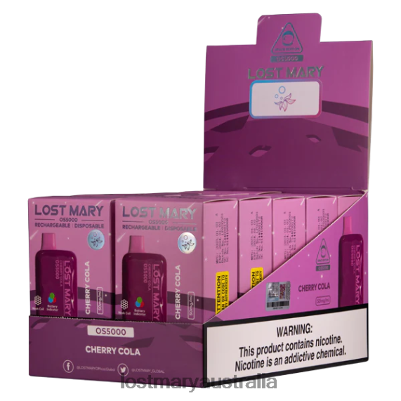 LOST MARY vape Melbourne - LOST MARY OS5000 Cherry Cola B64XL22