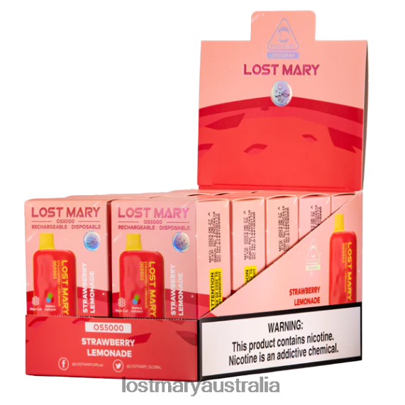 LOST MARY vape flavors - LOST MARY OS5000 Strawberry Lemonade B64XL68