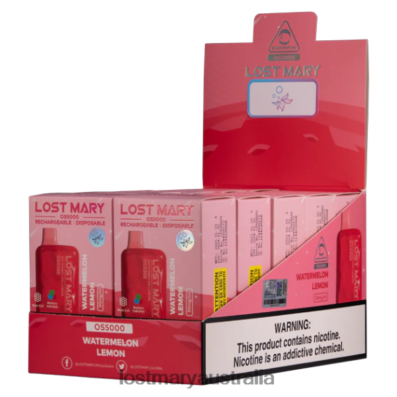 LOST MARY vape flavors - LOST MARY OS5000 Watermelon Lemon B64XL78