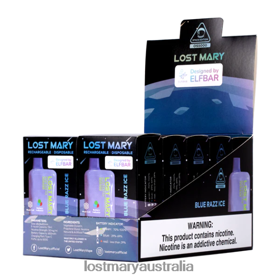 LOST MARY vape price - LOST MARY OS5000 Blue Razz Ice B64XL14