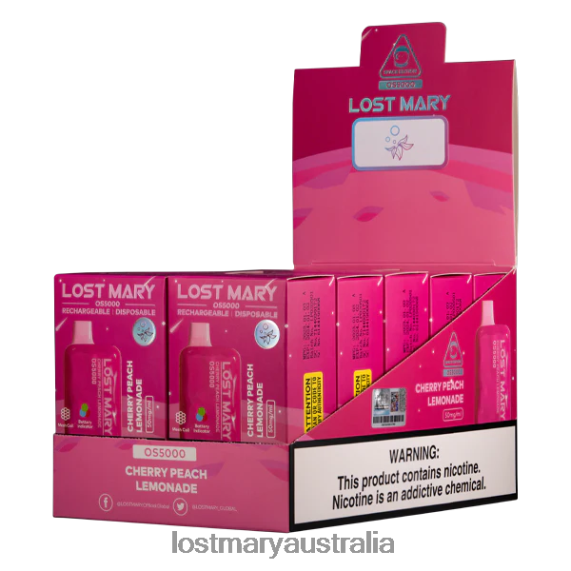 LOST MARY vape price - LOST MARY OS5000 Cherry Peach Lemonade B64XL24
