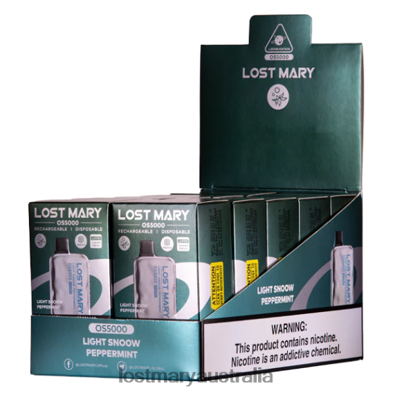 LOST MARY vape price - LOST MARY OS5000 Luster Light Snoow Peppermint B64XL44