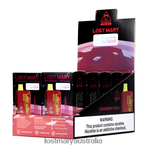 LOST MARY vape sale - LOST MARY OS5000 Cranberry Soda B64XL27