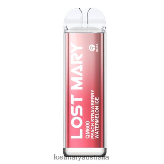 LOST MARY Australia - LOST MARY QM600 Disposable Vape Peach Strawberry Watermelon B64XL166