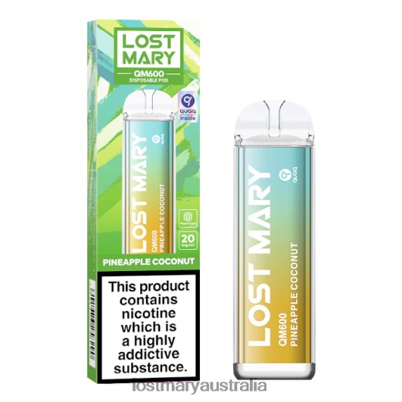 LOST MARY online store - LOST MARY QM600 Disposable Vape Pineapple Coconut B64XL169